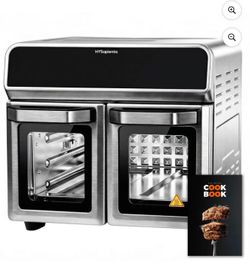 24QT Large Capacity with Rotisserie: Versatile toaster ovens
