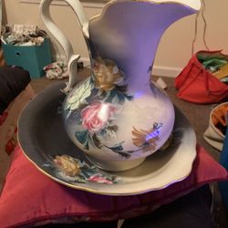 Wash Bowl And Pitcher Nippon