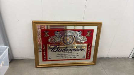 Budweiser Mirror sign