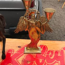 Vintage Angel Sculpture/candle Holder