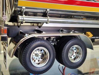 Tamiya R/C 1/14 Shell Fuel Tank Tanker Trailer 56303 +Light Kit +