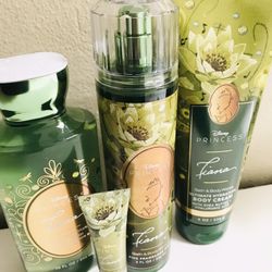 Limited Edition! BATH & BODY WORKS✨🪷👸©️Disney PRINCESS TIANA collection 👸🪷✨5 piece Set   