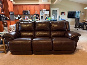 Brown Leather Couch