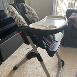 Adjustable High Chair,standard Changing Table and GARCO Crib