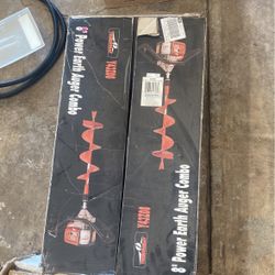 8" power earth auger combo thunderbay