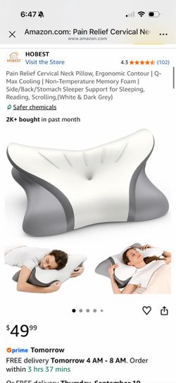 Pain relief cervical neck pillow