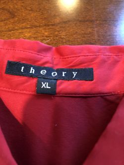 Theory Men’s Red Dress Shirt