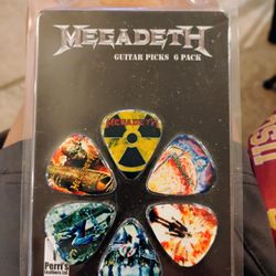 Megadeth Collectible Guitar Picks , Must Pick Up In Simi Valley 