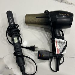 HAIR DRYER & STRAIGHTENER