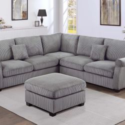 Comfy Cloud-Like Sectional + Ottoman – $869! Perfect for Netflix & Chill 🛋️✨