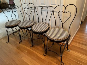 Vintage Ice Cream Parlor Chairs - Set Of 4