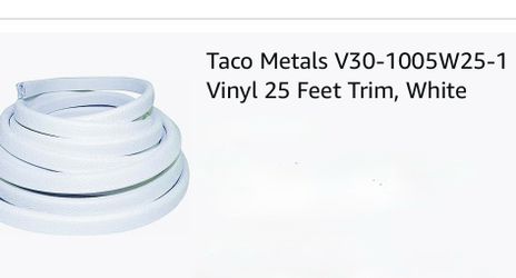Taco Metals Reinforced 25’ Marine Hvy duty white waterproof TRIM, new in package cost $85!
