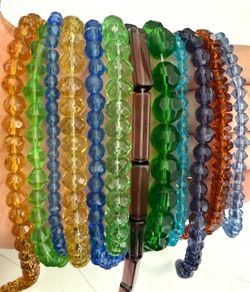 Lot of glass bead strand for beading jewelry making A19