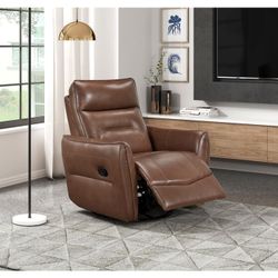 Top Grain Leather, Swivel Glider Reclining Chair