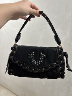 Black Denim True Religion Purse/bag