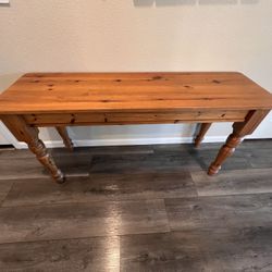 Oakwood console table
