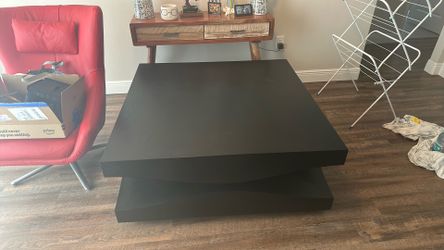 Black modern coffee table