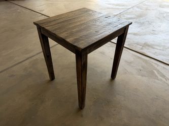 Rustic Wood Side Table