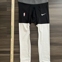 Nike Pro NBA Compression Pants Length Black/White (AT9764-011) Size Tall XL MSRP $75