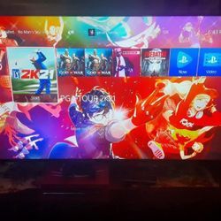 70 INCH VIZIO 4K MONITOR WITH LG 2.1 SOUND BAR AND SUBWOOFER ROKU REMOTE $600 FINAL PRICE 