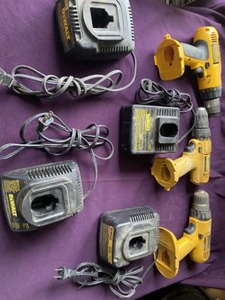 DeWalt Drills & Chargers    (Lot Of 7 ) #005