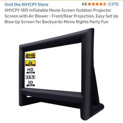 Inflatable Movie Projector Screen - 16 Feet