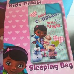 Kids Pillow And Sleeping Bag