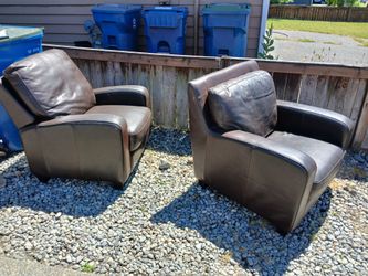 2 Leather chairs