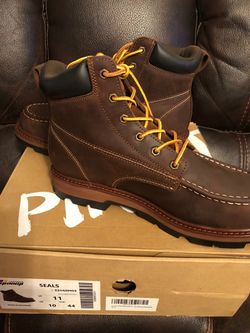 PINNIP STEEL TOE MENS WORK BOOTS