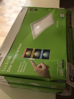 Color changing flat panel