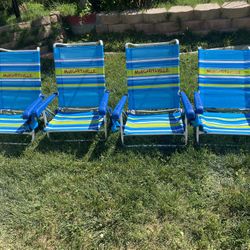 Beach Lower Chairs  Very Good Condition  $30.00