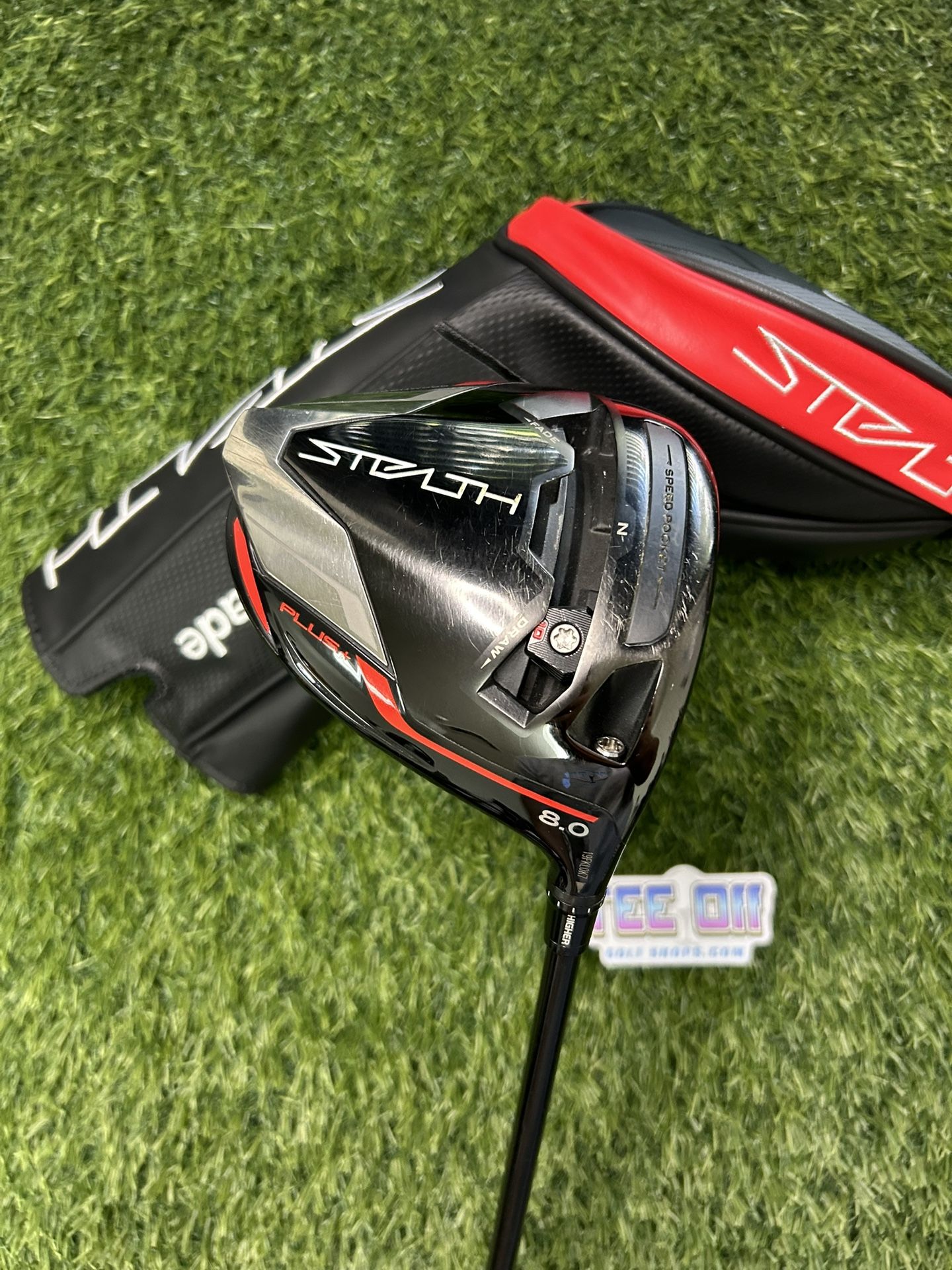 TaylorMade Stealth Plus Driver 8 Loft Tensei Stiff Flex Golf Pride Grip RH