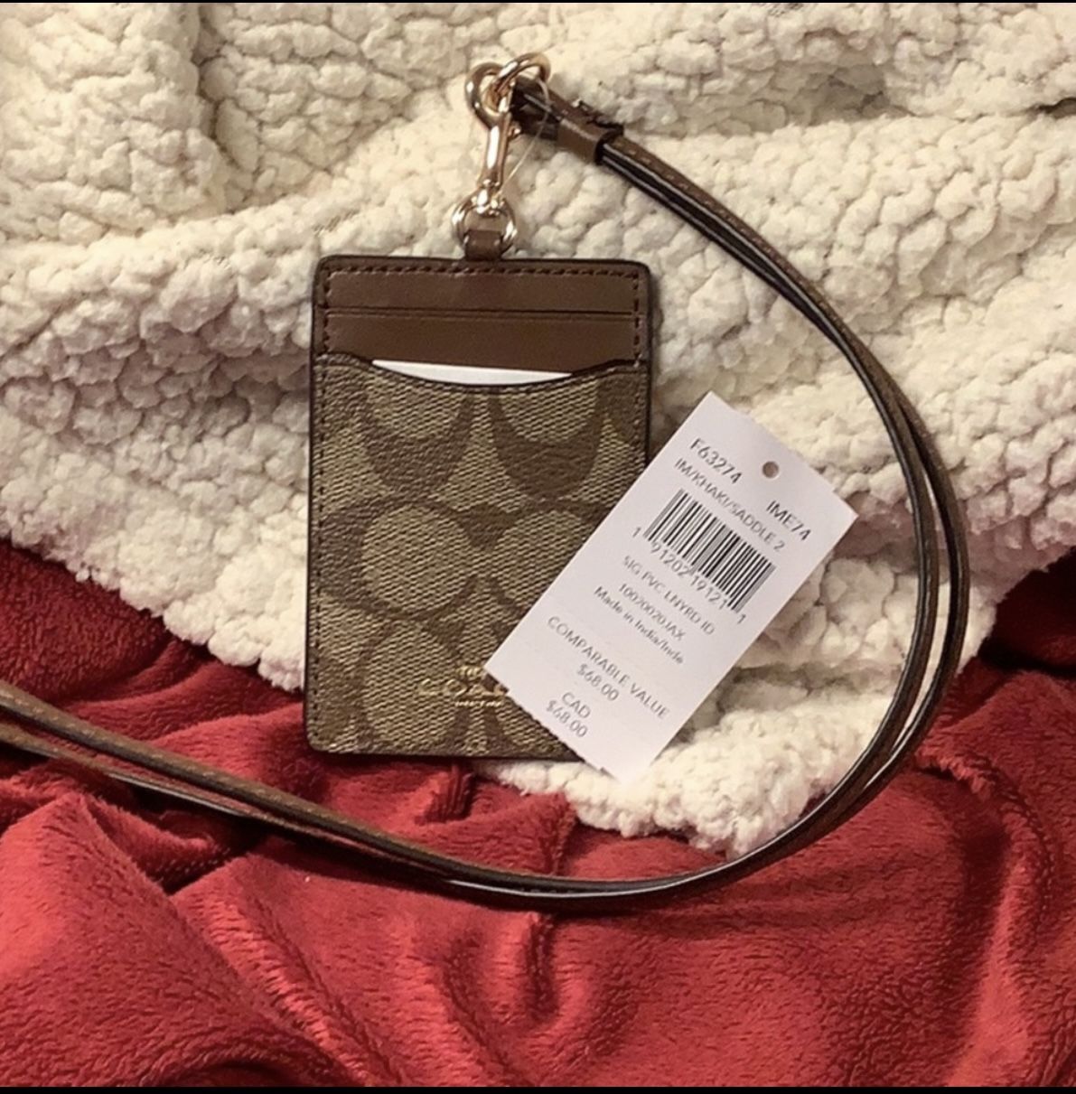 NWT Coach ID Lanyard