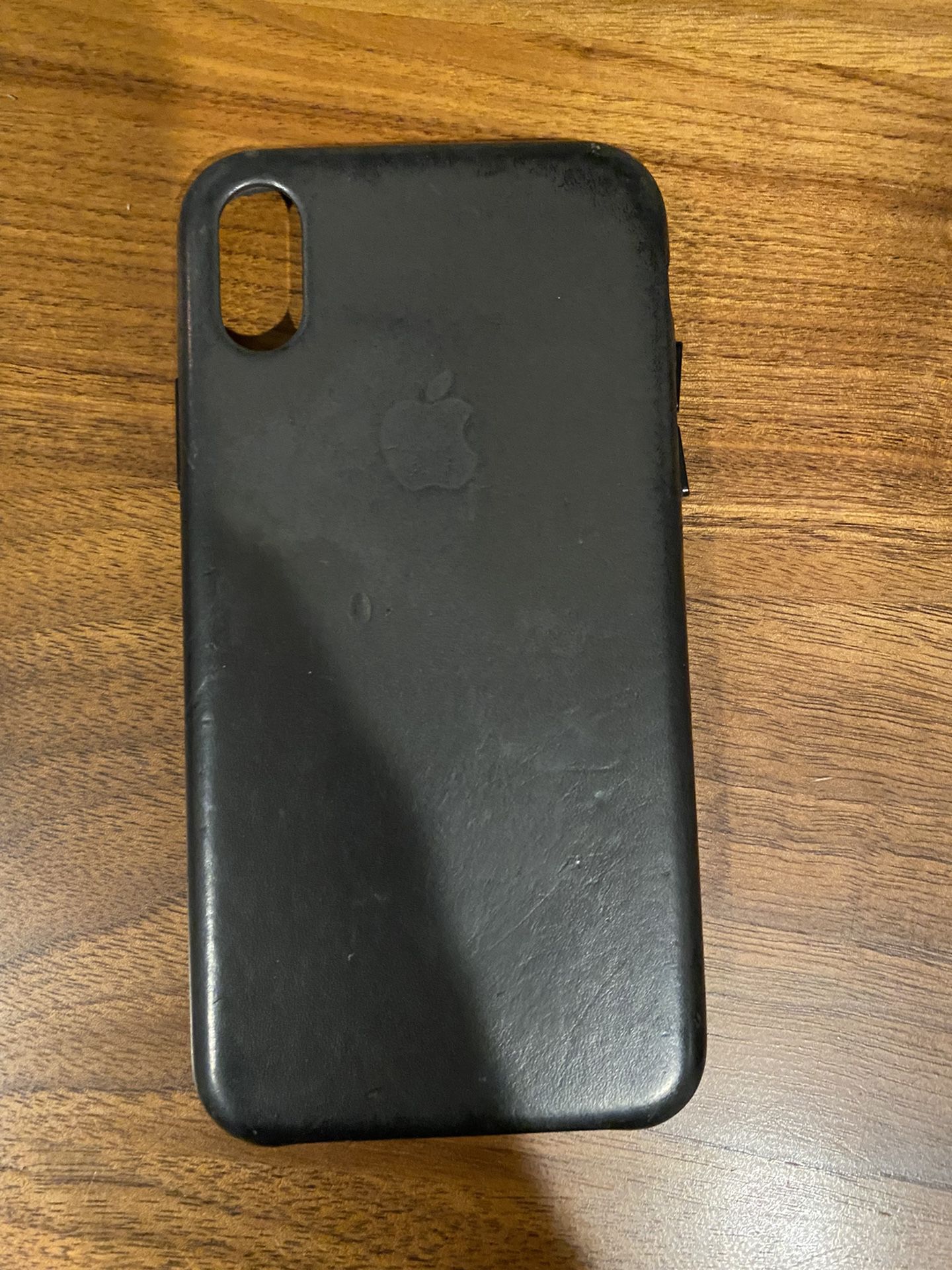 iPhone X Leather Case - Charcoal Grey 