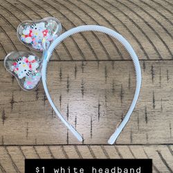 Toddler Hello Kitty White Headband $1