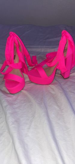 New Fashion Nova Neon Pink Heels