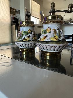 Capodimonte Salt Shaker & Pepper Grinder