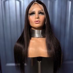 WIG 100% HUMAN HAIR VIRGIN 26”