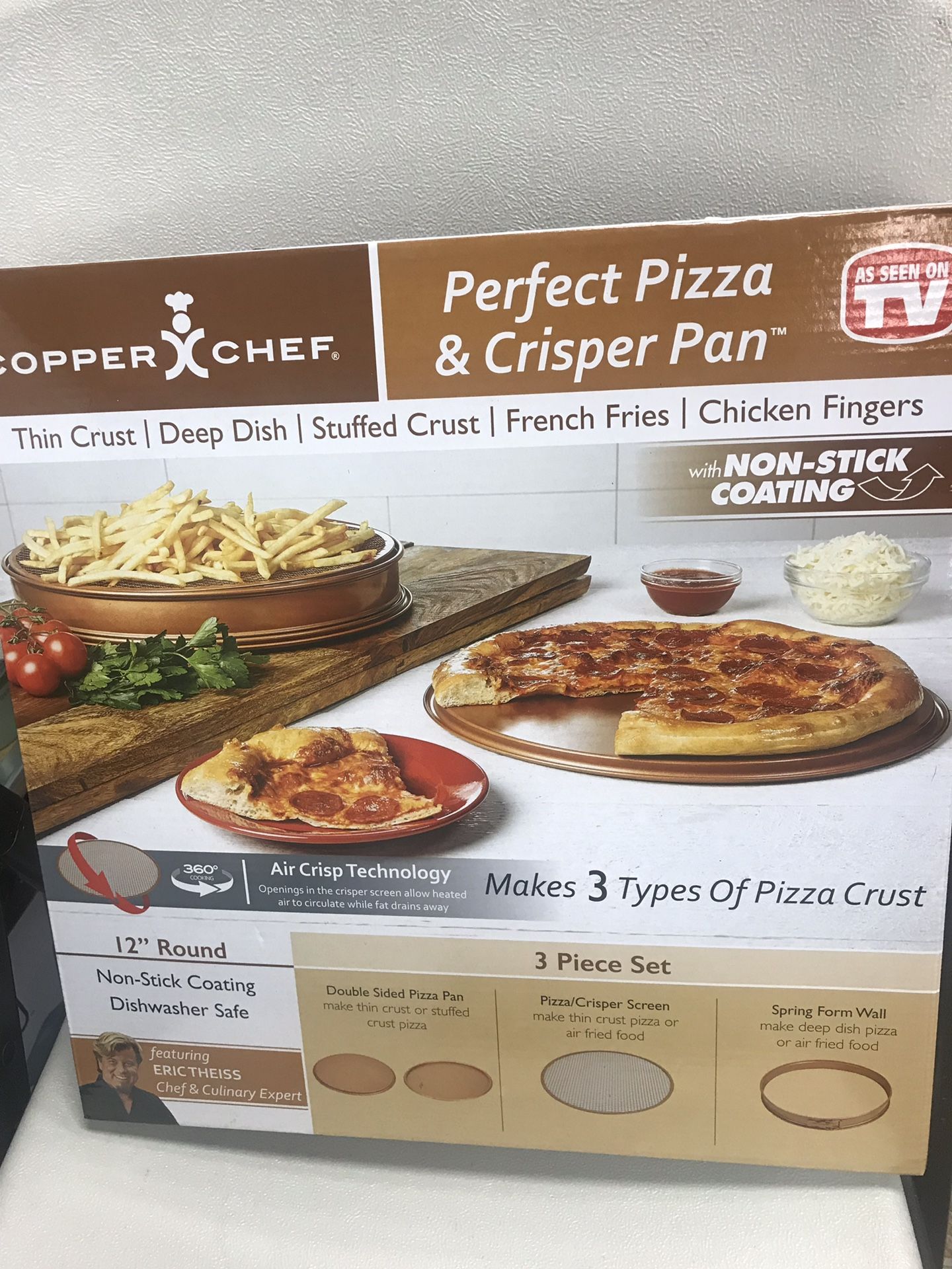 Copper pizza pan