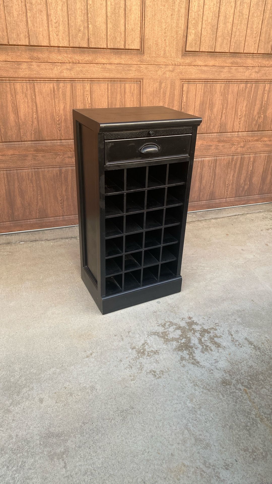 Pottery Barn Wine Storage Shelf Grid Base With Drawer