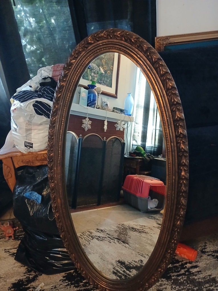 44X22 1/2 ANTIQUE MIRROR GREAT ORIGIONAL.CONDITION, HANGABLE.