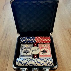 New Poker Set With Carry Case