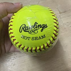 Rawlings Hot Seam Red Dot Fastpitch Softball COR .47 12" New