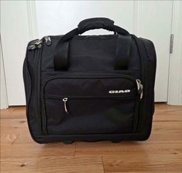 CIAO Black Rolling Carry‑On Bag – Lightweight Travel Tote with Wheels