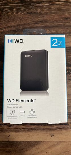 WD Elements 2TB Portable Hard Drive