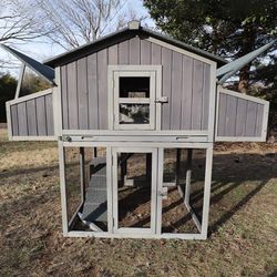 Aivituvin Foldable Chicken Coop AIR66, Fast-Assembly Folding Chicken House for 3–4 Chickens - Chicken Coop