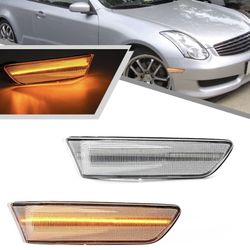 Amber Side Marker For 2003 -2007  Infiniti G35 Coupe Skyline V35