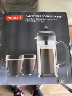 Bodum Coffee Set For 2 ($20) (Brand new!) 