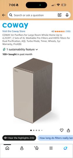 Coway Airmega ProX Air Purifier