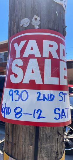 Yard sale imperial beach